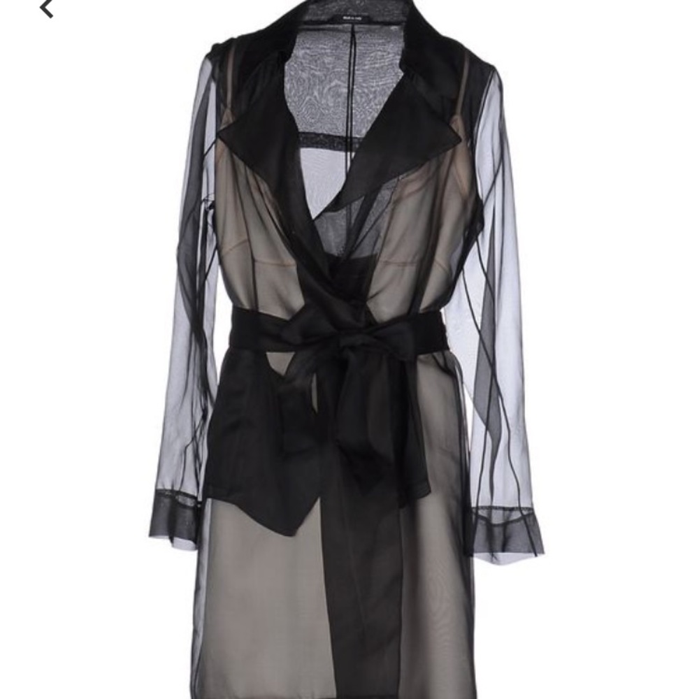Maison Margiela 1 sheer black coat No offers please price firm Size 42 Italian - Picture 1 of 17